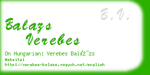 balazs verebes business card